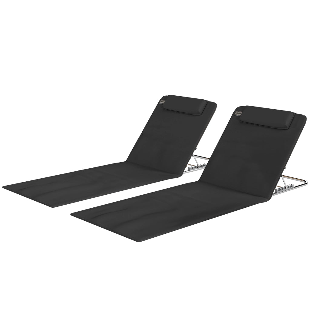 Divano 2 posti reclinabile ¨C Minimal ¨C 134x48x33-43 cm nero