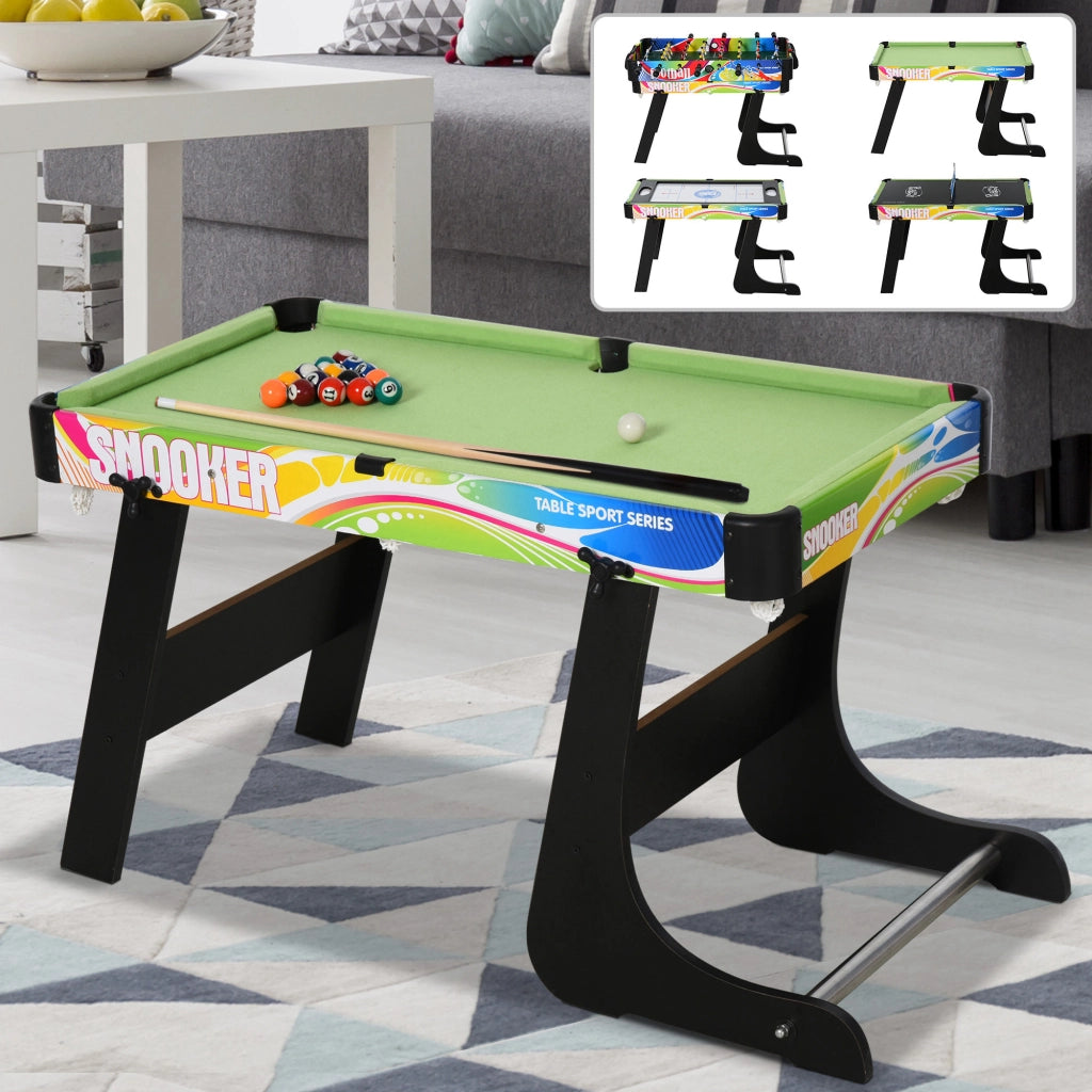 Tavolo da Gioco 4 in 1 Pieghevole ¨C Minimal ¨C MDF e Plastica