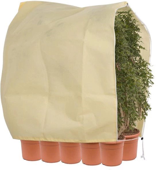 Fleece di protezione invernale 100g/m² grande XXXL H:350cm, L:250cm protezione invernale per piante in vaso protezione contro il gelo sacchetto di juta per palme e olivi