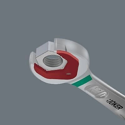Wera 5020000000 6000 Joker Kit con chiavi combinate a cricchetto 11 pezzi 8-19 mm angolo di richiamo 30° doppio esagono 80 denti colore Nero