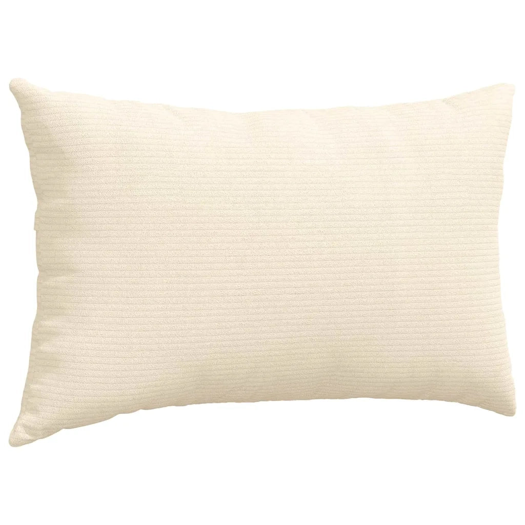 Cuscini da Divano 2 pcs Crema 50 x 30 cm Tessuto in Cords 42013647