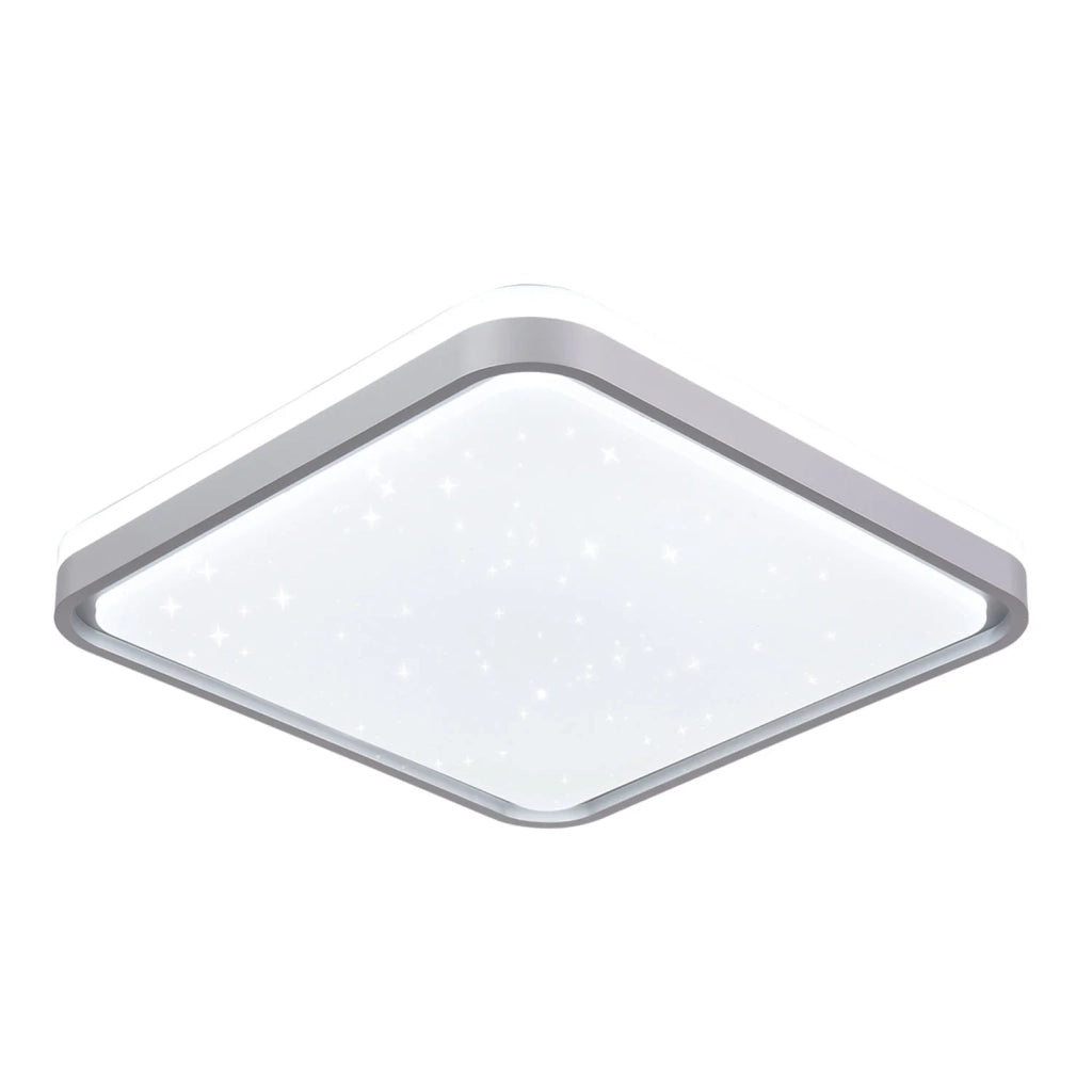 LÚZETE - PLAFÓN LED 78W PW LED REGULABLE BLANCO PLATA CUADRADO TELLUS