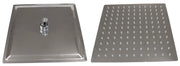 SOFFIONE DOCCIA INOX QUADRO 250X250 MM- 1,0 pz