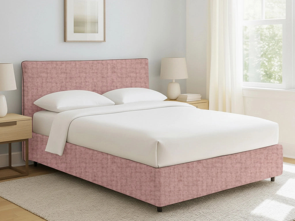 Staines, Letto Singolo Sfoderabile Made in Italy, Rosa