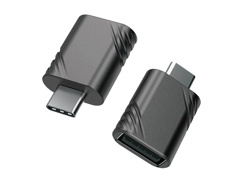 YOSH USB C Adattatore USB to USB C colore grigio Kit da 2 pezzi in lega di zinco