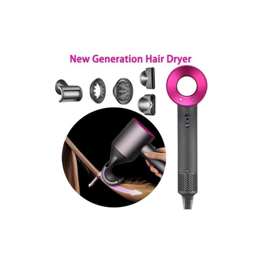 Trade Shop - Phon Per Capelli Hair Dryer Iron Supersonic Asciugatura Rapida Asciugacapelli -