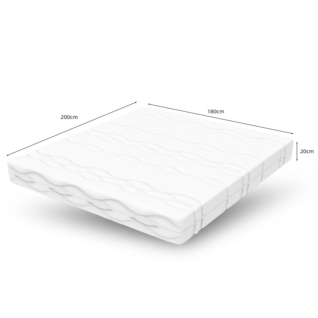 Materasso a Molle Insacchettate 180x200 ¨C MINIMAL ¨C H3, 7 Zone, Altezza 20 cm