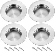 Maniglia di apertura automatica 4x - Acciaio inossidabile 304 - Maniglia sommersa - Aspetto elegante - Diametro esterno 60 mm - Profondità di inserimento 15 mm - Maniglia di apertura