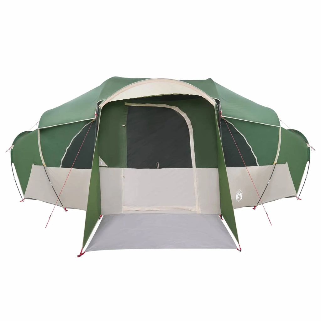 Tenda familiare con telo da pioggia resistente all'acqua Verde