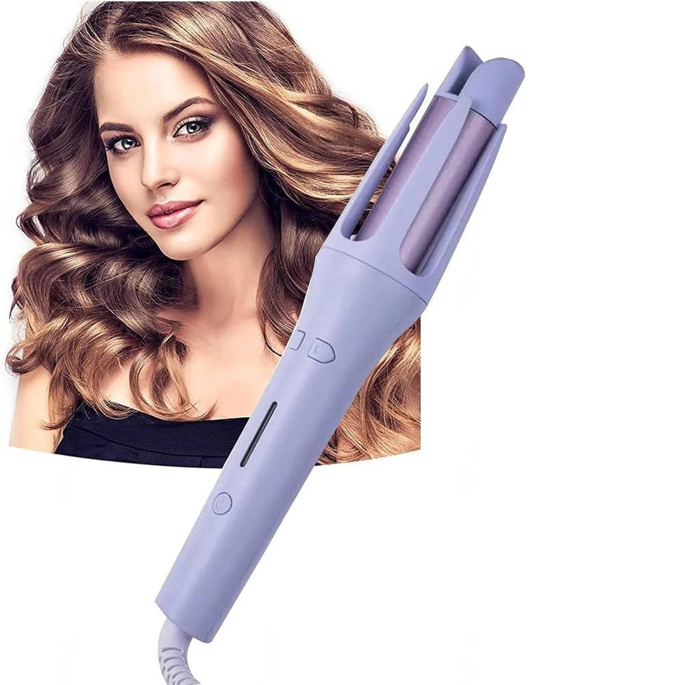 Trade Shop - Ferro Arricciacapelli Da 32mm Arriccia Capelli Automatico Girevole Rotante 360° -