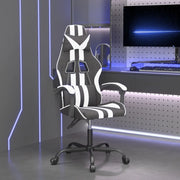 Sedia da Gaming Nero e Bianco in Similpelle 3143823