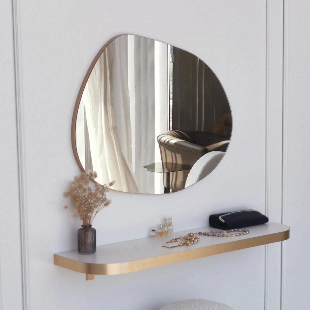 Dorno, Specchio Forma Ovale, 55x75h cm oro
