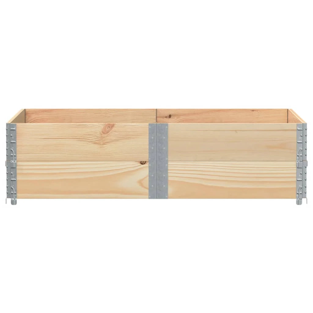 Fioriera rialzata per piante fiori terrazzo giardino 150 x 100 cm legno massello di pino marrone 02_0037416