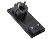 SPINA CLOCK SALVA SPAZIO SCHUKO 2 POLI + TERRA- - nera 16A 80151 - 3 pezzi FANTON