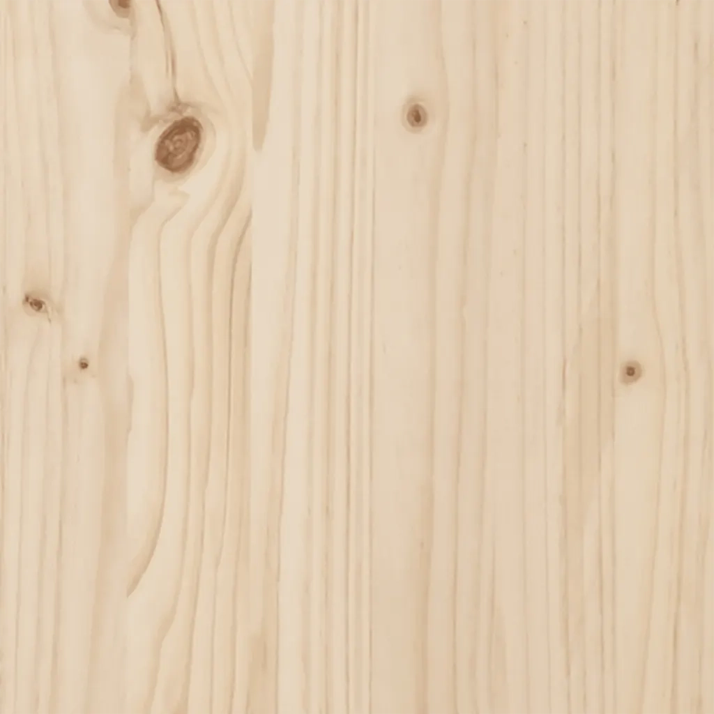 Letto matrimoniale | Letto per adulti | Giroletto con Testiera 140x200 cm in Legno Massello di Pino