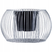 Vaso per gabbione KADAX, coperchio per gabbione in acciaio, inserto in filo zincato da 66 cm per gabbione.