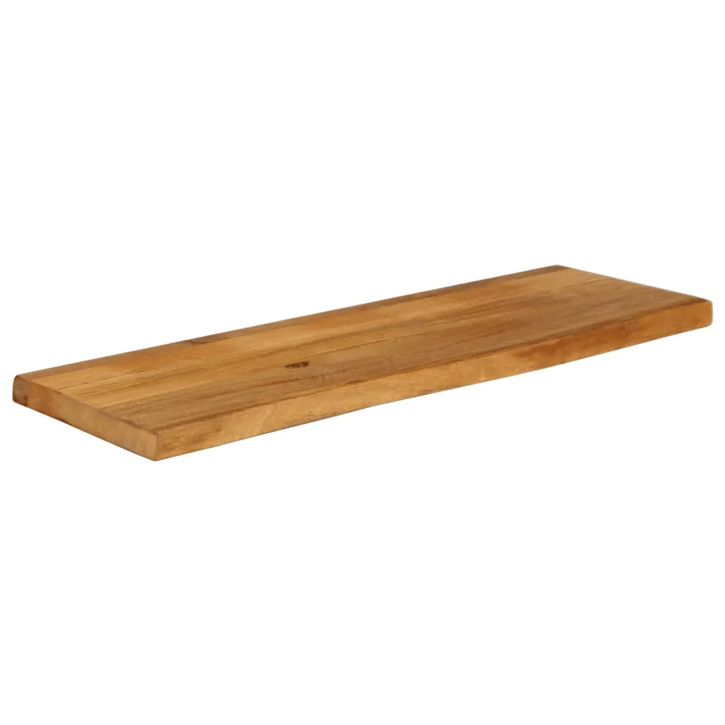Piano Tavolo | Superficie Tavolo | Piano Scrivania Bordi Vivi 110x40x2,5 cm Legno Massello di Mango