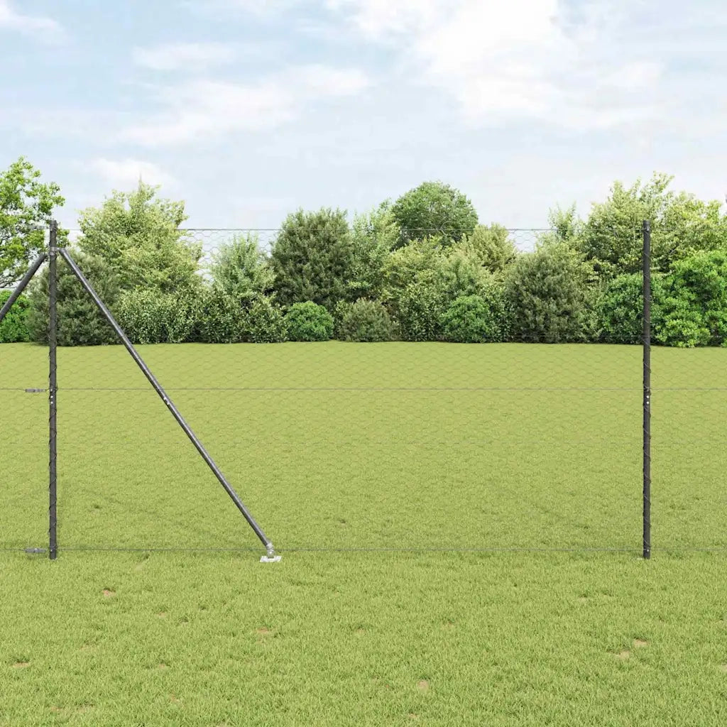 Palo della recinzione Grigio 50 x 1,5 m (maglia 36 mm)