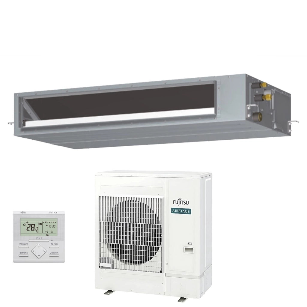 Condizionatore Canalizzato Fujitsu KMTAP Eco 36000 Btu ARXH36KMTAP Trifase R-32 Wi-Fi Optional con Filocomando