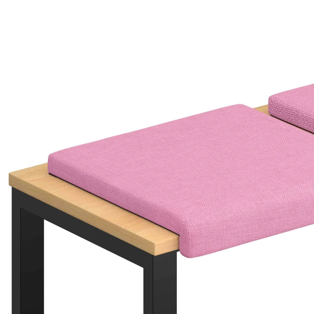 Cuscino per panchina 4 pcs Tessuto Rosa Profondità 35 cm 42043096