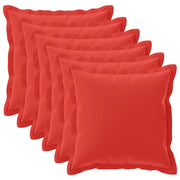 Federa 6 pcs HOUTEN Rosso 55 x 55 cm Poliestere 920512