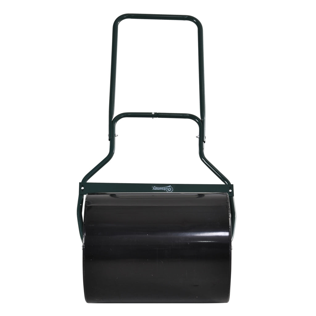 Rullo da Giardino in Metallo ¨C zephmum ¨C Nero, Serbatoio 60L, 57x40x123cm