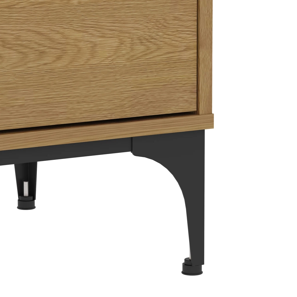 Mobile porta TV mobile porta TV per soggiorno mensola 140 x 40 x 50 cm effetto rovere scuro 03_0010066