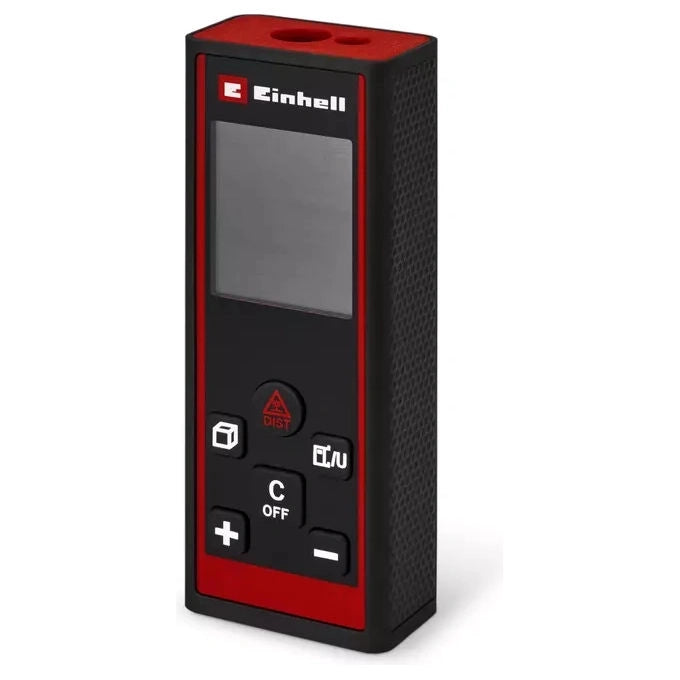 Einhell 2270082 TC-LD 60 R Telemetro laser portatile campo misura fino a 60 m precisione ±2 mm display LCD retroilluminato alimentazione 2 batterie AAA colore Nero