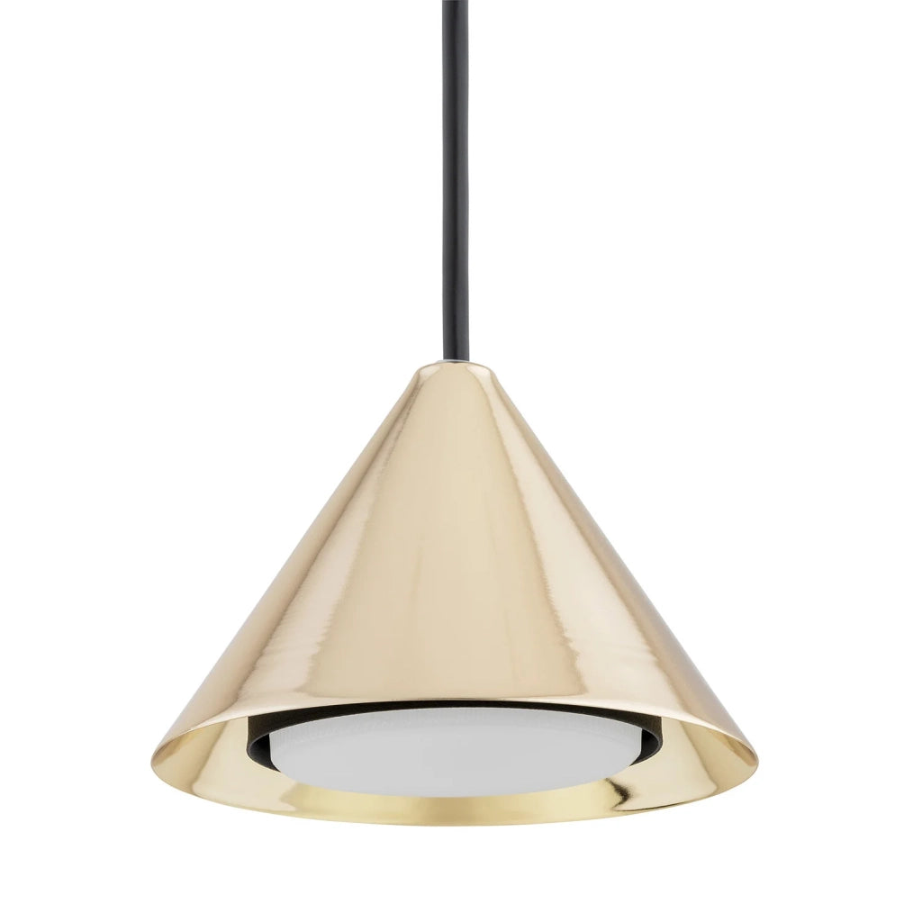 Sospensione Minimal Skadi 3 Luci In Acciaio Oro
