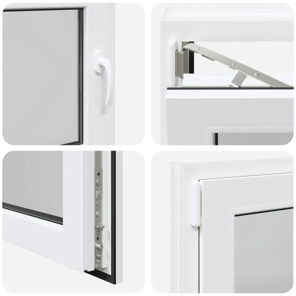 Finestra per Soffitta RISOR Bianco 80 x 50 cm PVC e Vetro 42047197
