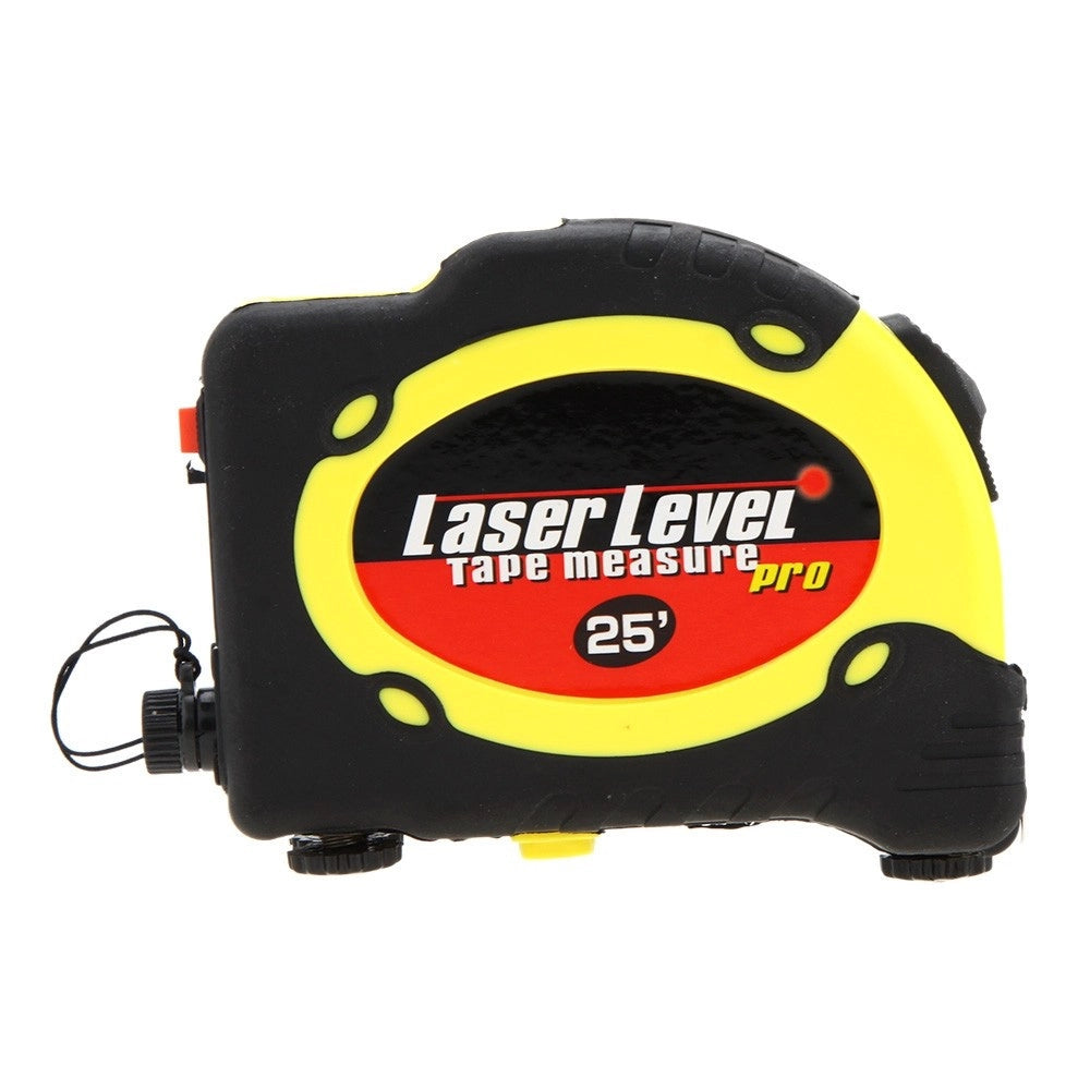 Trade Shop - Mini Livella Laser Di Precisione Con Metro Incorporato Con 3 Batterie -