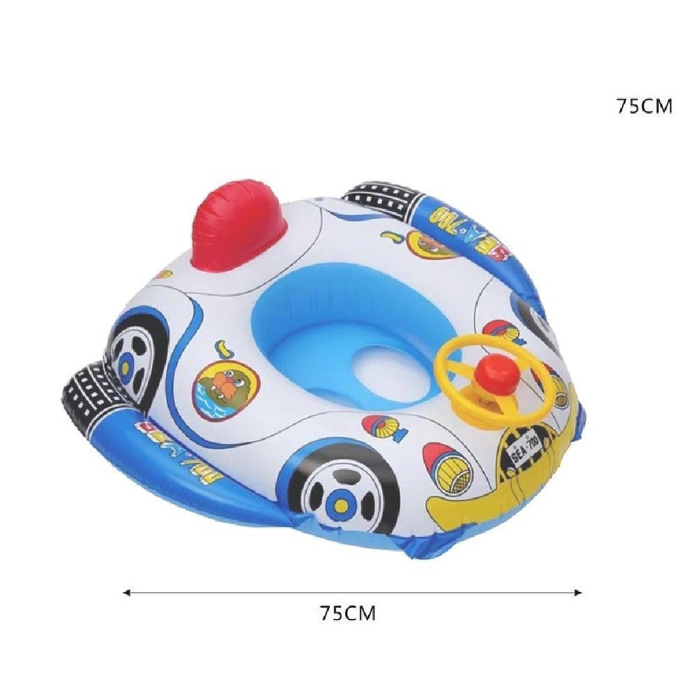 Trade Shop - Salvagente Mutandina Per Bambini Piscina A Forma Di Automobile Bus 75 Cm 15580 -