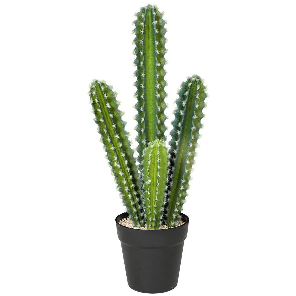 Pianta artificiale cactus 53 cm ¨C Xylo ¨C Verde con vaso decorativo