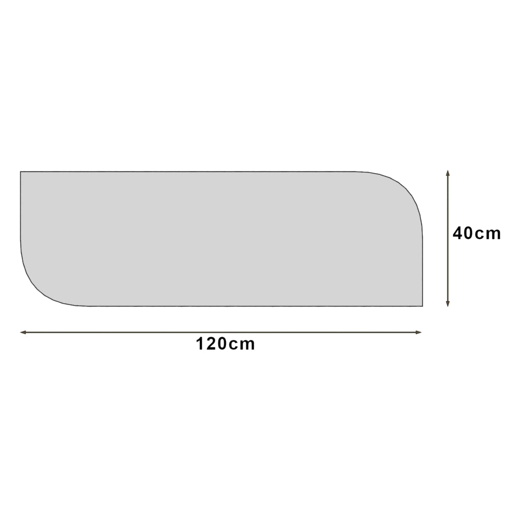Librizzi, Specchio Forma Rettangolare, 40x120h cm Nero