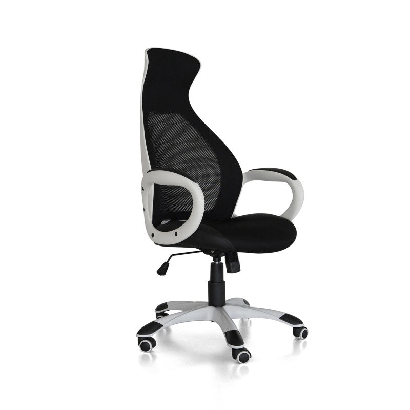 Poltrona Capital Nera/Struttura Bianca