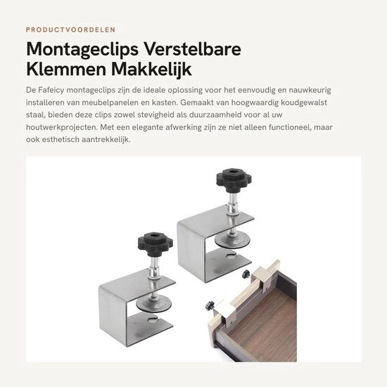 Fermoventi per installazione 2 pezzi - Clip per fissaggio - Viti regolabili - Morsetti shockassorbenti - Anticorrosivi - Installazione semplice - Viti di fissaggio