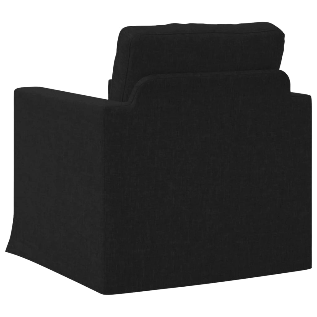 Divano Nero 78 x 78 x 80 cm Tessuto