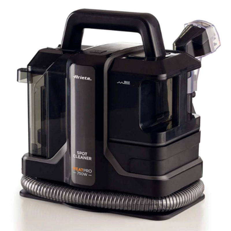 Ariete 2482 spot cleaner heat pro 750w, pulitore per tappeti e tappezzerie,lavatappeti, 750w, 2 serbatoi, nero - 2482/00