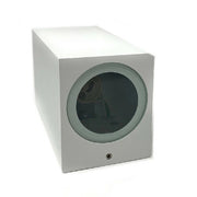 Trade Shop - Applique Parete Doppia Emissione Attacco Gu10 Lampada Moderna Es55 Up & Down Ip65 - Bianco