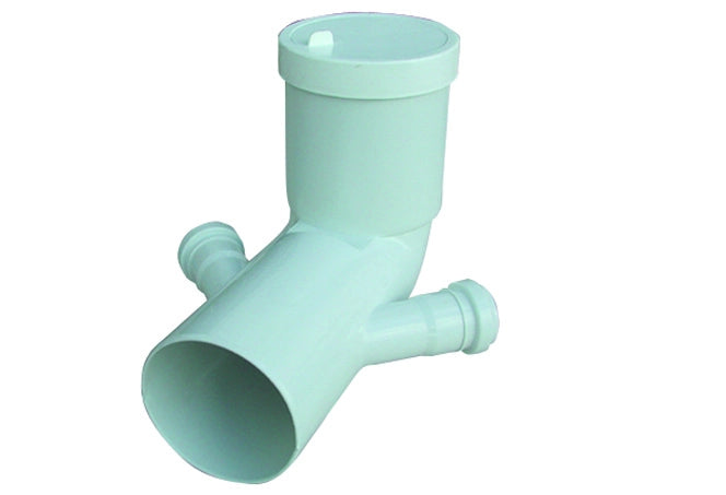 CURVA BIANCA WC PROLUNGATA ATTACCO BICCHIERE DOPPIO  VALSIR- Diam. 110 / 50- VALSI- pezzi 1