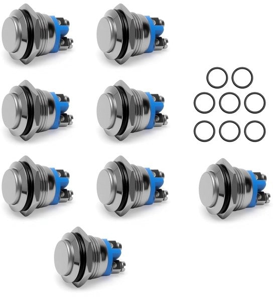 8 Stuks Drukknopjes Acqua Resistenti per Varie Applicazioni