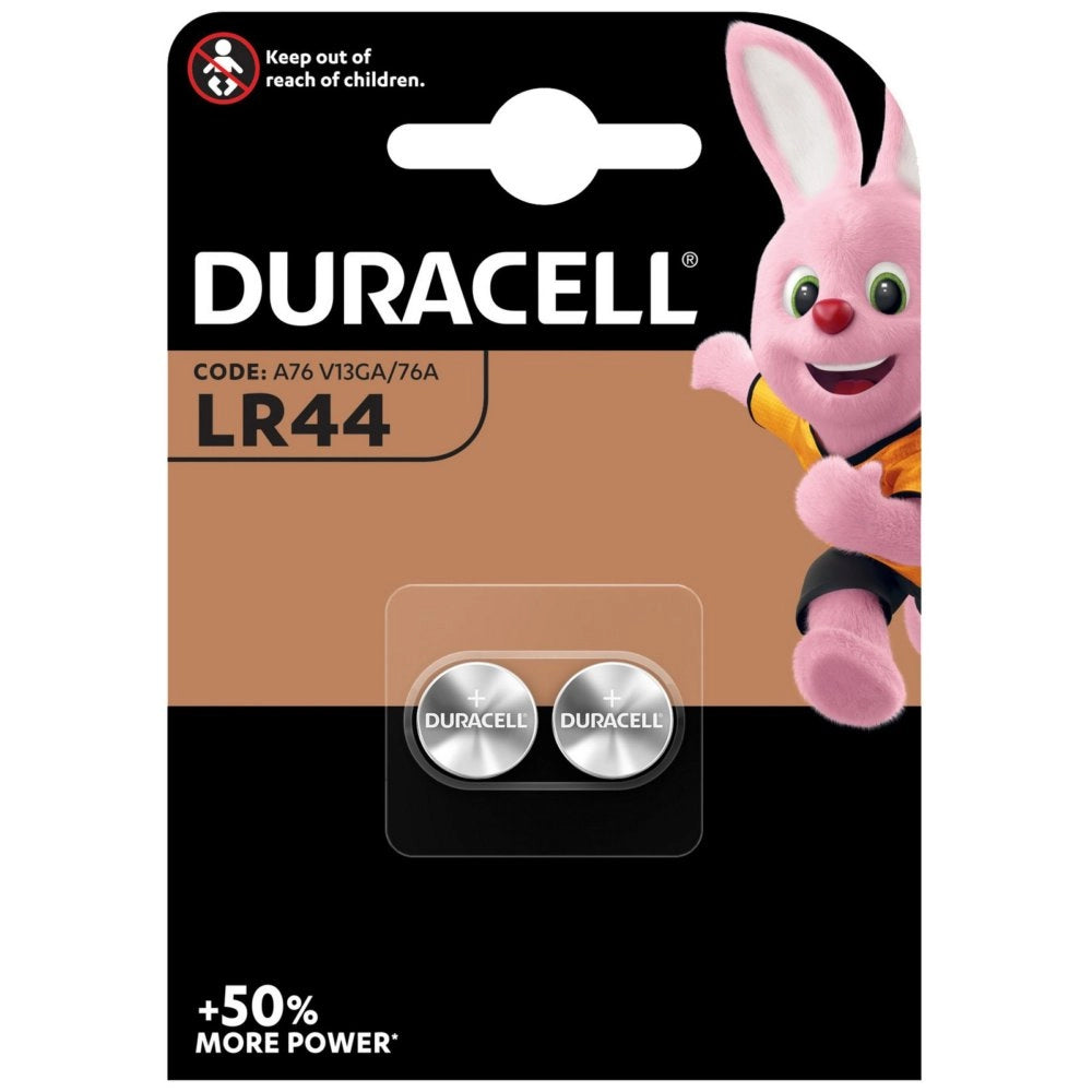 10blister duracell batteria a bottone lr44 bl.2pz cod:ferx.25275