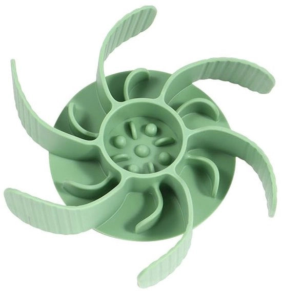 Spiral inzetstuk antiscivolo - Siccativo alimentare in silicone - Adattabile dimensione - 36 ganci - 11 x 2,5 cm - Resistente - Ciotola per cibo