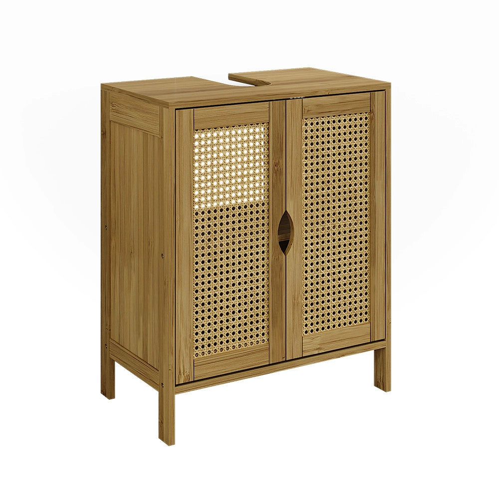 Vicco Mobile sottolavabo per bagno Bambù 48 x 60 cm
