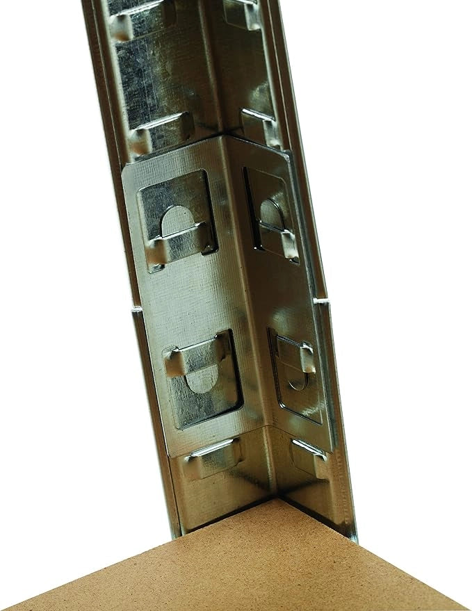 S1851020 - Scaffale in metallo e MDF 5 ripiani L. 90