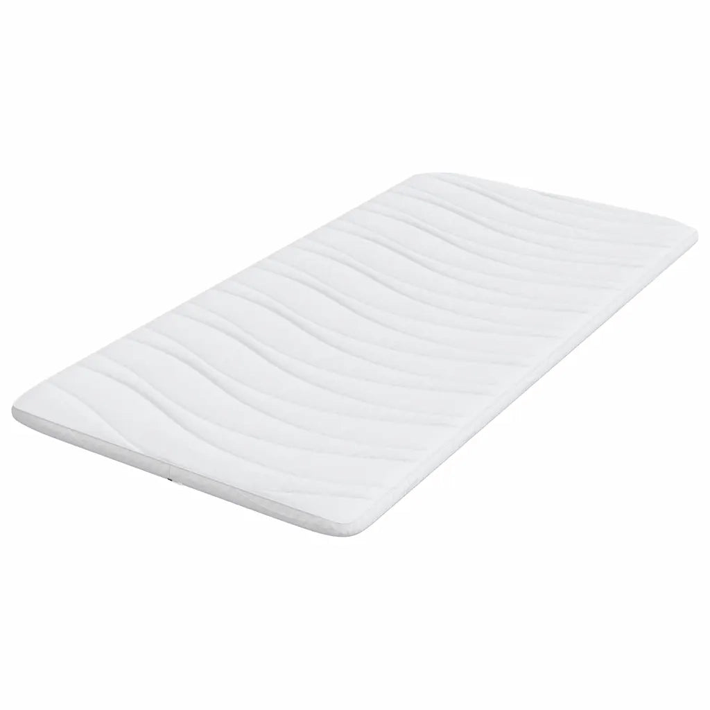 Topper per materasso Bianco 90 x 190 cm Tessuto a maglia 4106403