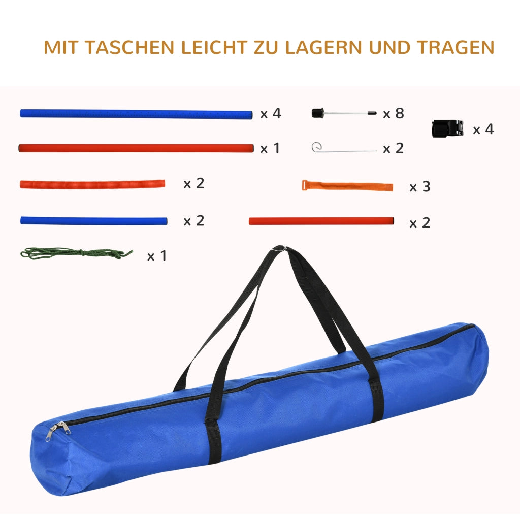 Set Agility per Cani ¨C zephmum ¨C Blu Rosso