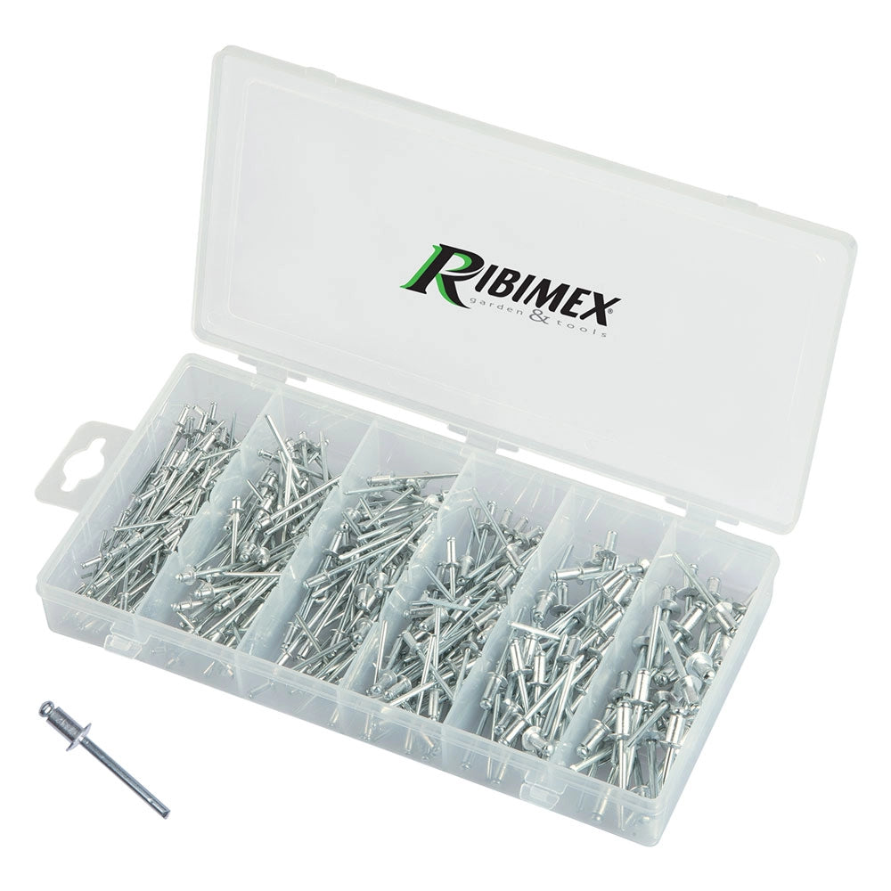 1cf assortimento rivetti in alluminio totale 320 pz cod:ferx.340044nlm