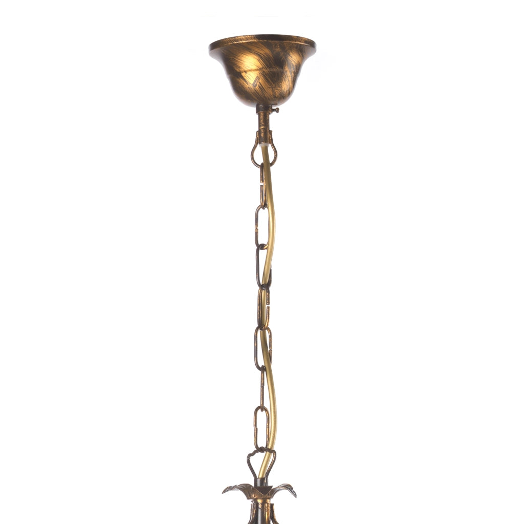 Lampadario 5 luci Karen bronzo