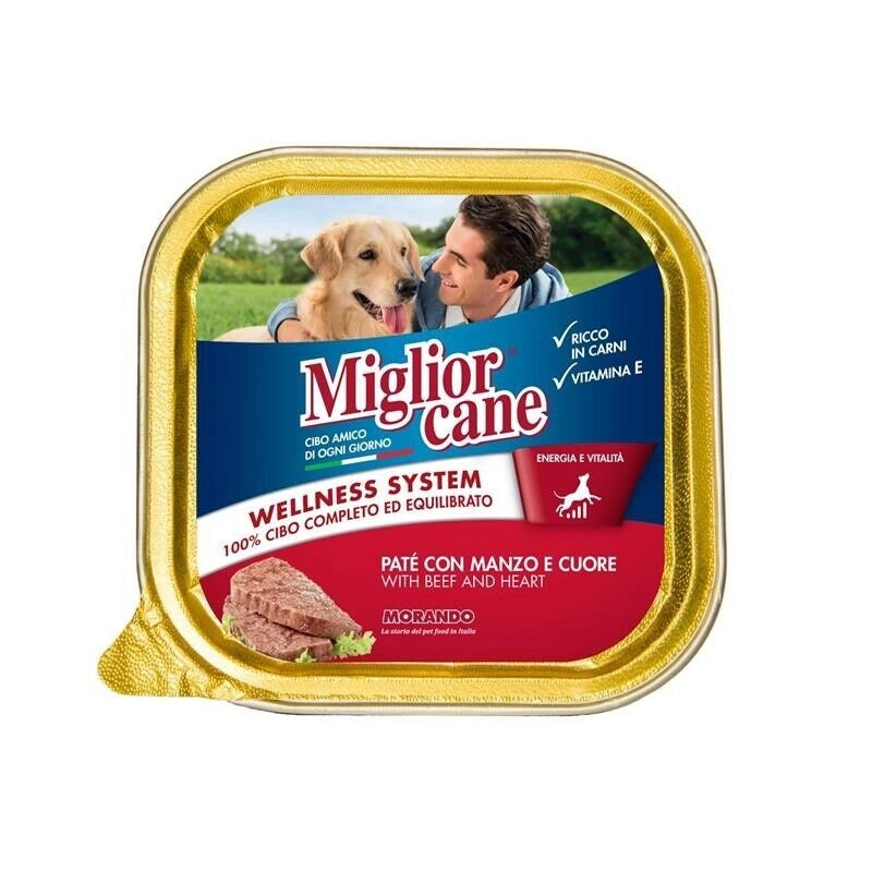 MIGLIOR CANE PATE' CON MANZO E CUORE 150 GRAMMI